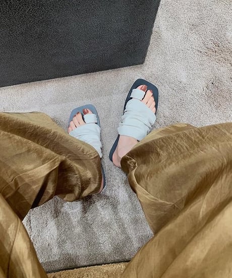 gather thong sandal / 2color　hm1545