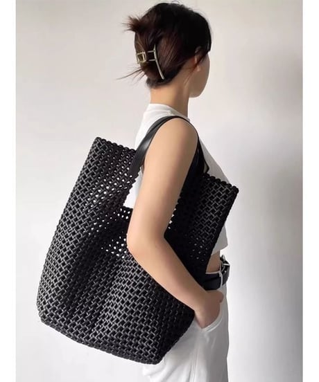 mesh tote bag / 2color　hm2247