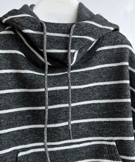 relaxed strip hoodie / 2color　hm2060