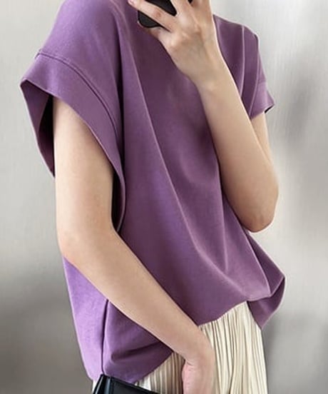 french sleeve t-shirt / 3color　hm2245