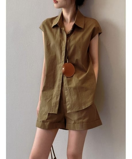 shirt & short pants set / 2color　hm2260