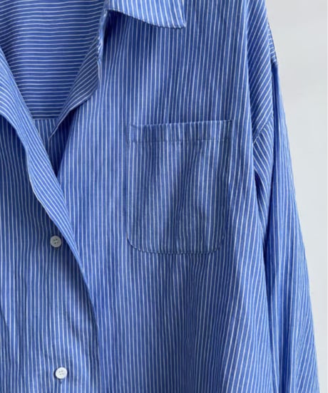 striped irregular blouse / 2color　hm2042