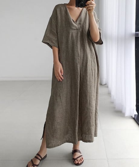linen skipper op / 4color　hm1483