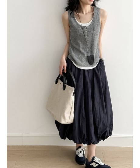 drawst baloon skirt / 3color　hm2265