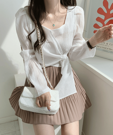 wrap tie top / 3color　hm2895