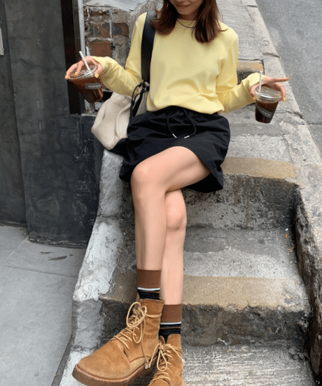 a-line mini skirt / 2color　hm1248