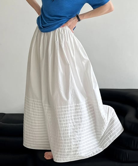 border hem skirt / 3color　hm2298