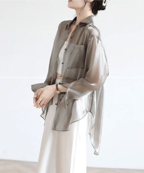 sheer pocket shirt　hm2877