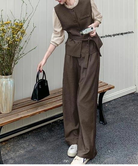 vest & pants & shrit Set / 2color　hm2509