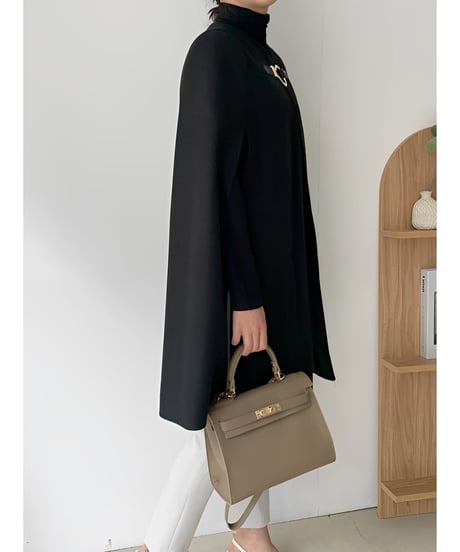 buckled cape coat / 2color　hm1814