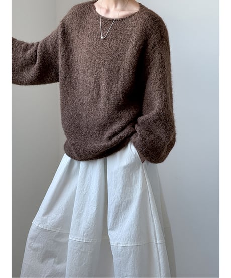 《即納》soft oversized knit / 2color　hm2730