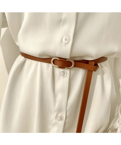leather slim belt / 5color　hm2808