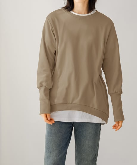 layered hem pullover / 8color　hm2635