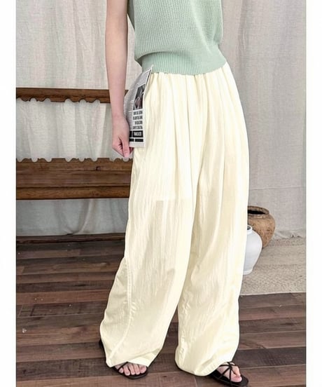 flowy wide pants / 4color　hm2321