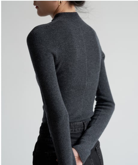 middle neck knit / 5color　hm2801