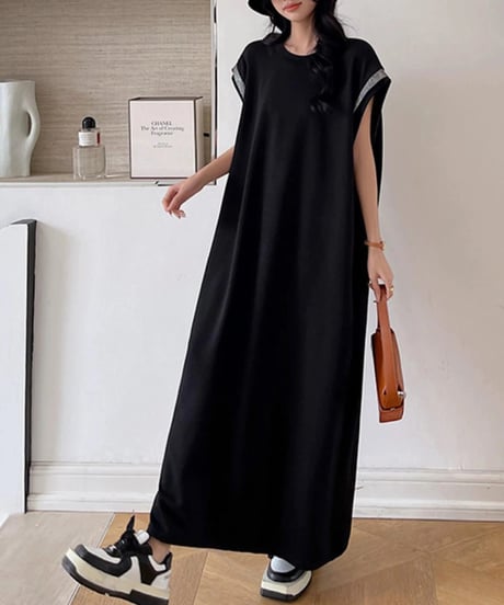 long t-shirt dress / 2color　hm2477