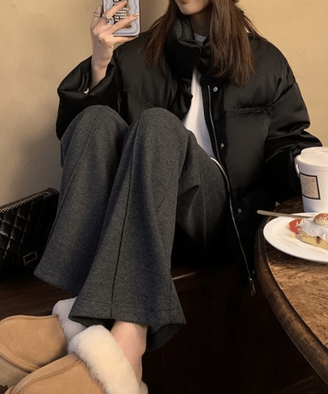 center press pants / 3color　hm2733