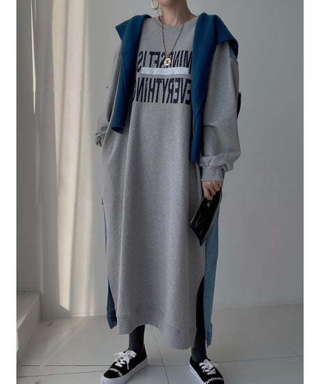denim switch dress / 3color　hm2809