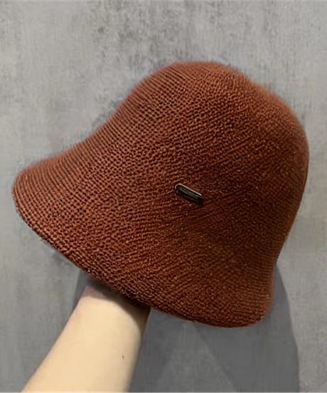 knitted bucket hat / 5color　hm2721