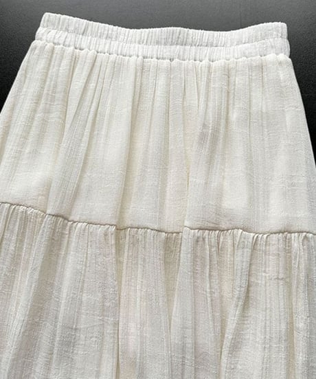 tiered flare skirt / 4color　hm2233