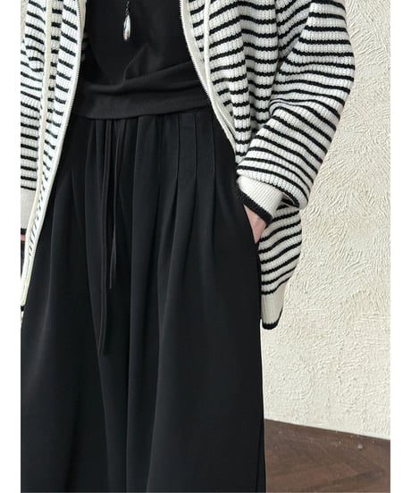 wide leg sweatpants / 4color　hm2727