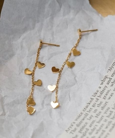 small hearts chain pierce　hm2241
