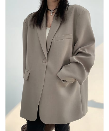 oversize tailored jacket / 2color　hm1951