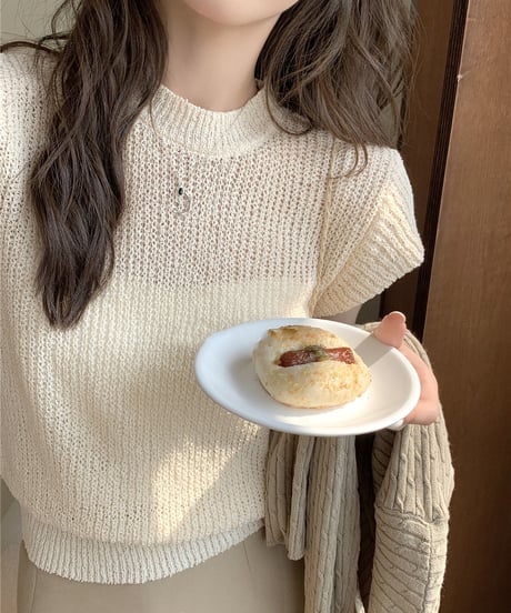 french sleeve summer knit / 5color　hm1517