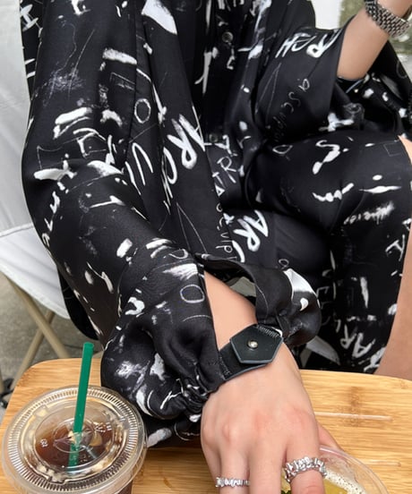 letter-paint shirt dress / 2color　hm1192