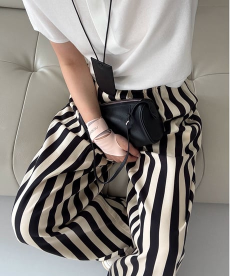 relaxed stripe pants　hm2373