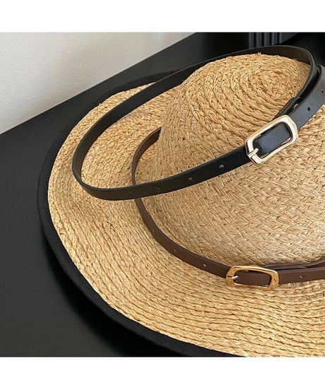 square buckle belt / 2color　hm2010