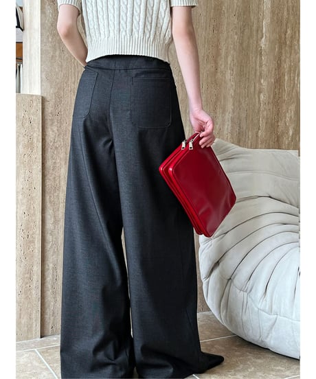 draped wide pants / 2color　hm2050