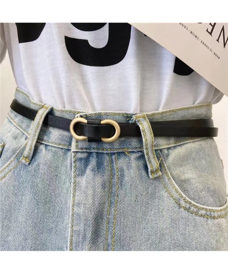 leather slim belt / 5color　hm2808
