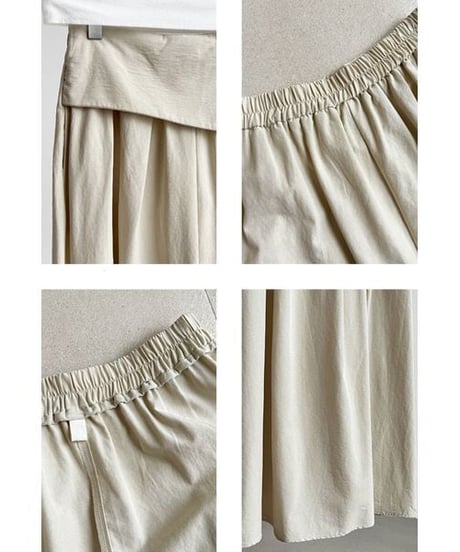 draped front skirt / 3color　hm2231