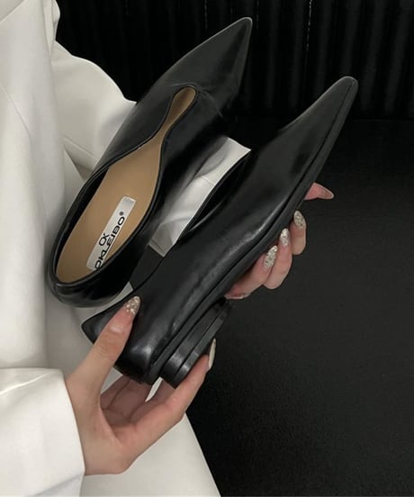 pointed toe pumps / 4color　hm1351