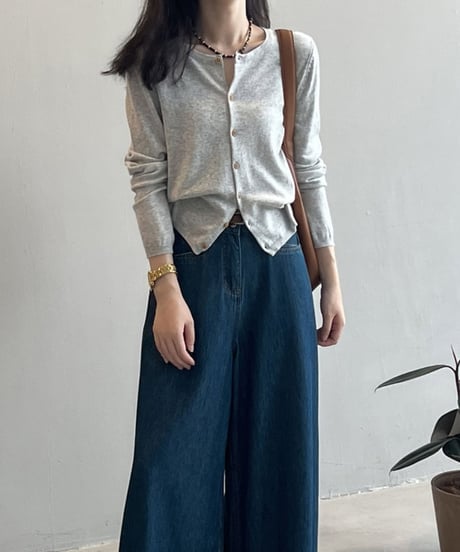 slim stripe cardigan  / 5color　hm2642