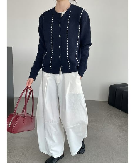 vertical stitch cardigan / 3color　hm2762
