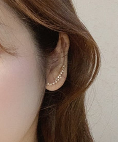 small pearl ear cuff / 2color　hm1563