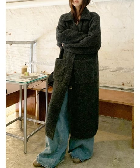 loose long knit cardigan　hm1883