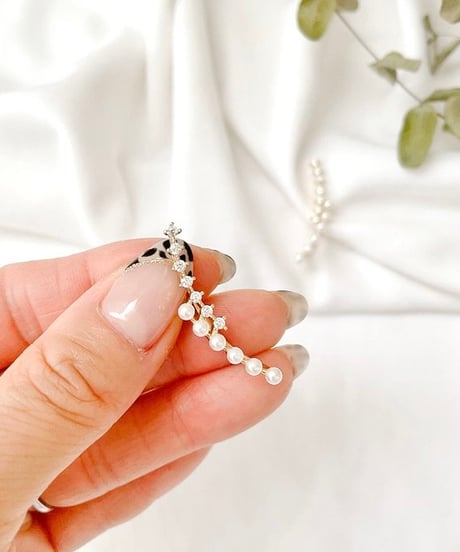 small pearl ear cuff / 2color　hm1563