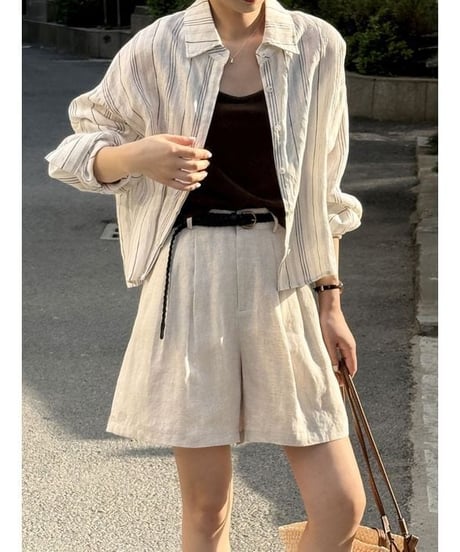linen touch shorts / 3color　hm2366