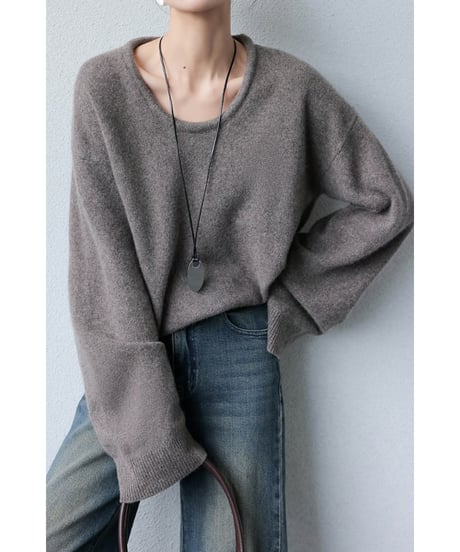 knit top & skirt setup / 2color　hm1845