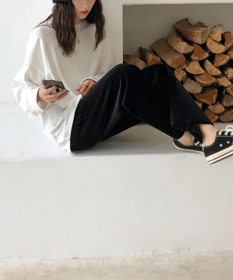 cuffed shirt pullover　hm1363