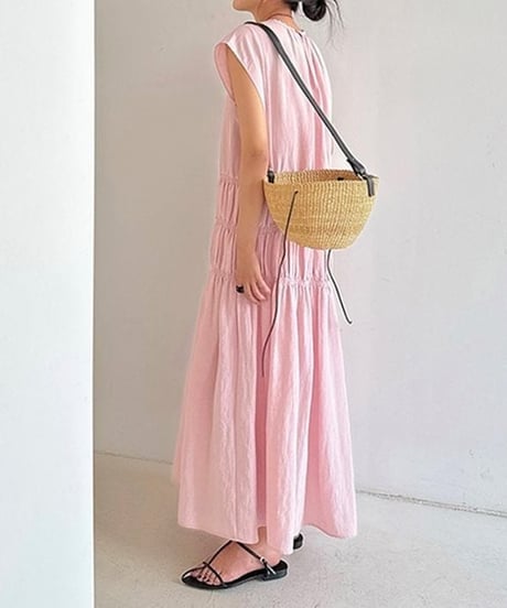 tiered long one-piece　hm2243