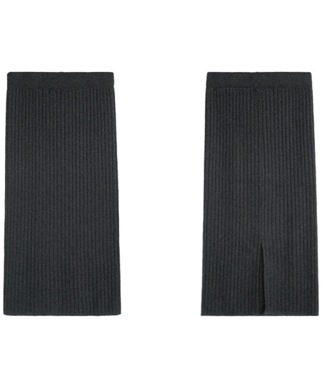 pencile slit knit skirt / 3color　hm2662