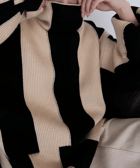 striped design knit　hm1660