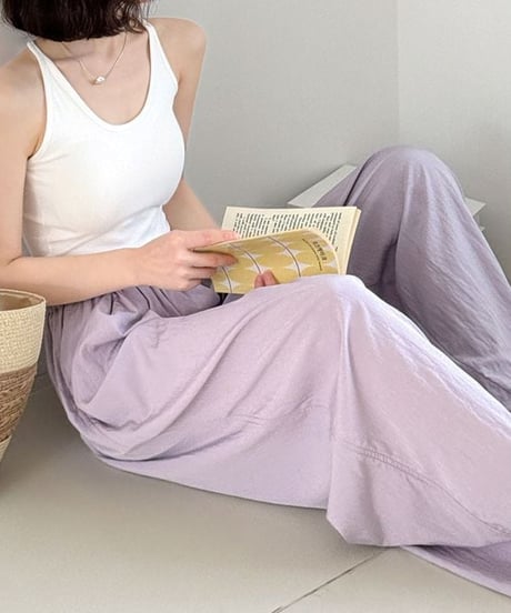 flowy wide pants / 4color　hm2321