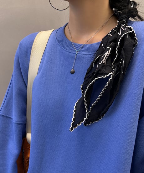 oversized cotton sweatshirt / 2color　hm1906