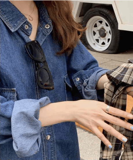 denim shirt dress　hm2917
