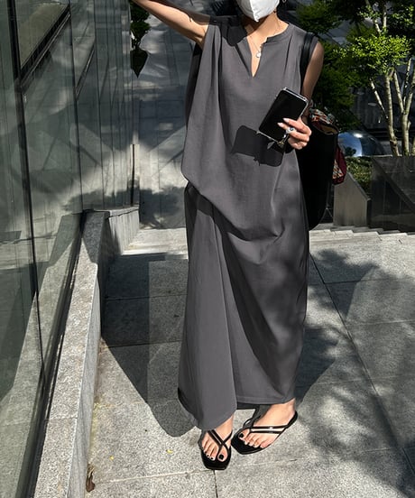 asymmetrical dress / 2color　hm1476